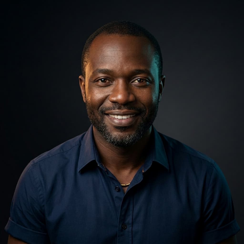 Portret van Dr. Célestin Mukeba
